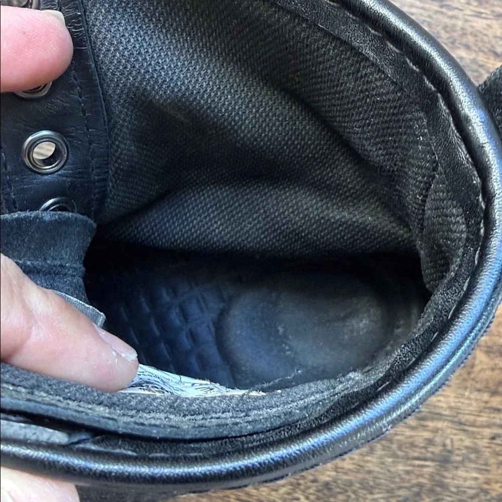 Dr. Martens Black Leather Combat Boots - Picture 10 of 12